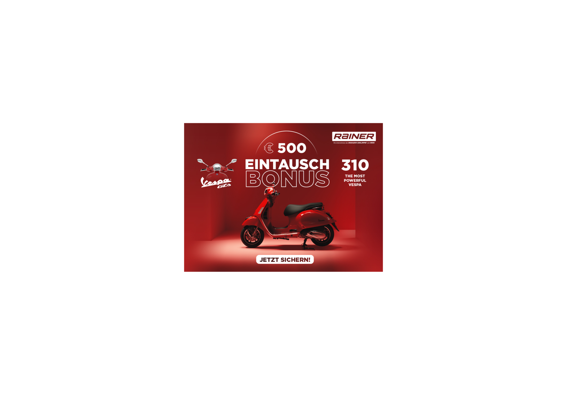 Vespa GTS 310 Eintauschbonus